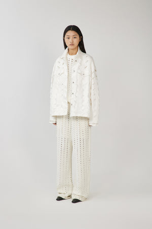 Pants / JNBY Cut Design Loose Fit Pants White