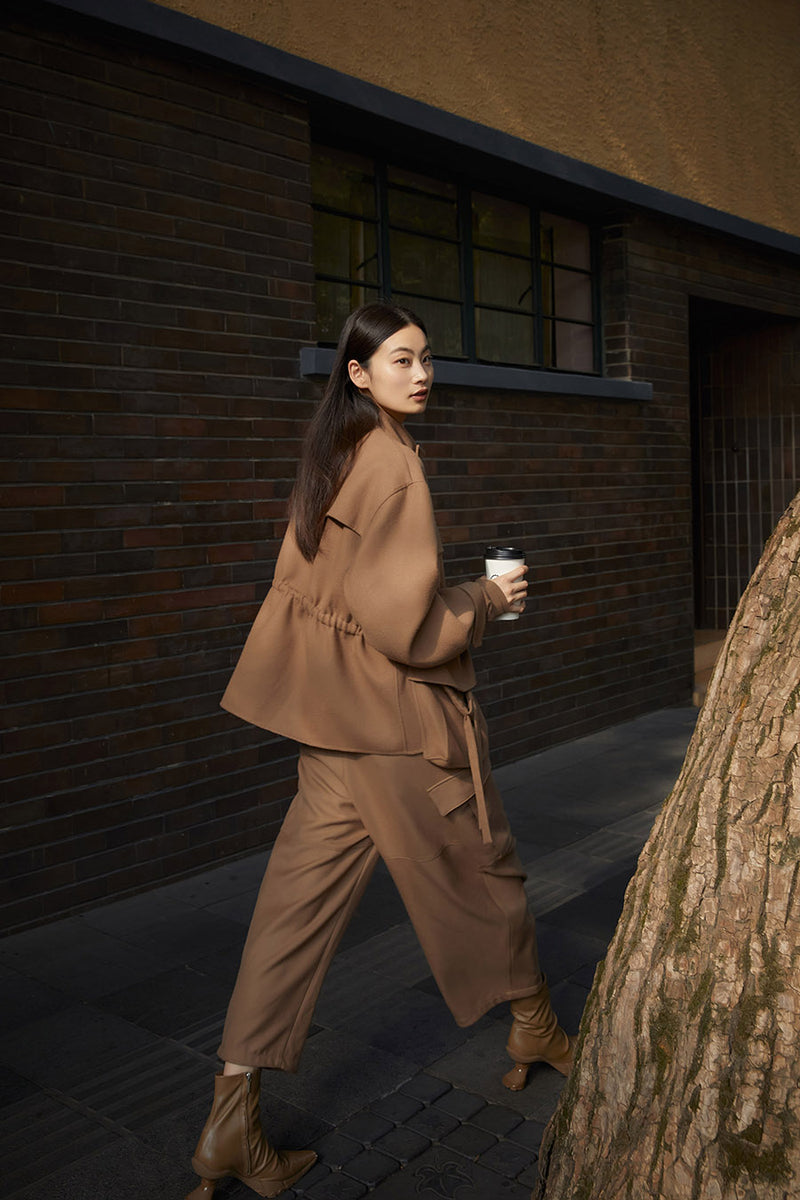 Pants / JNBY Loose-fit Wool Pants Brown