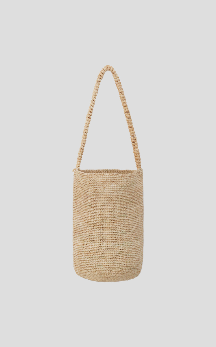 Bag / JNBYHOME Raffia Bucket Bag Kahaki M