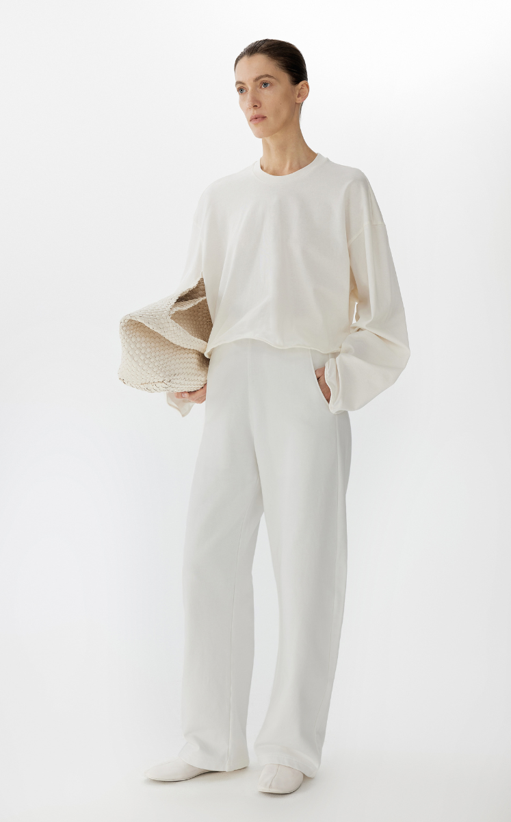 Pants / JNBY Drawstring Banana Fit Cotton Terry Pants bleach