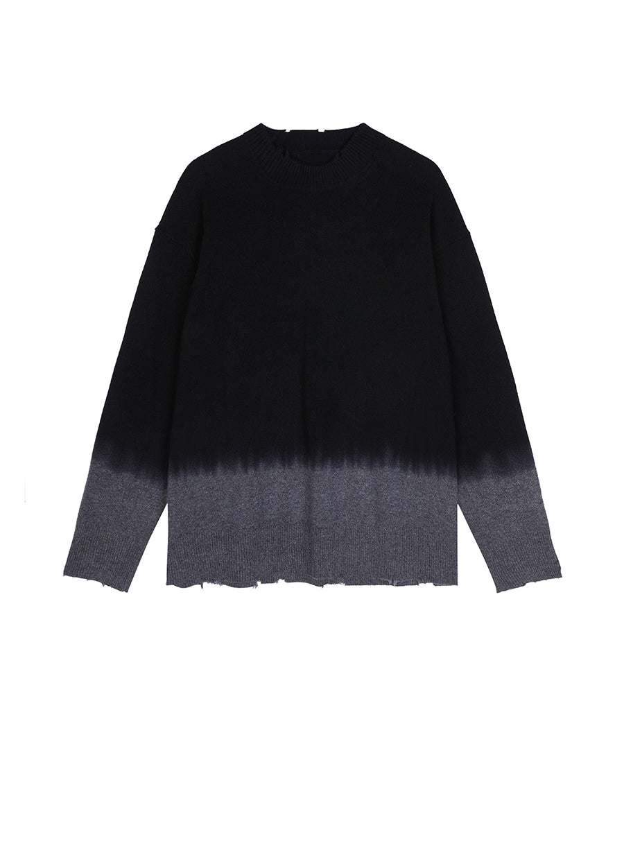 Sweater / JNBY Oversize Color Block Pullover Sweater Grey