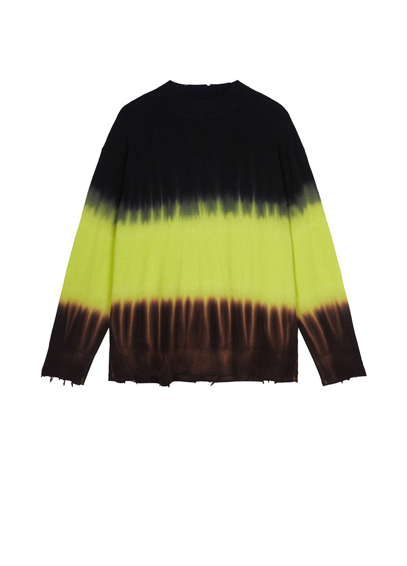 Sweater / JNBY Oversize Color Block Pullover Sweater OliveDrab1