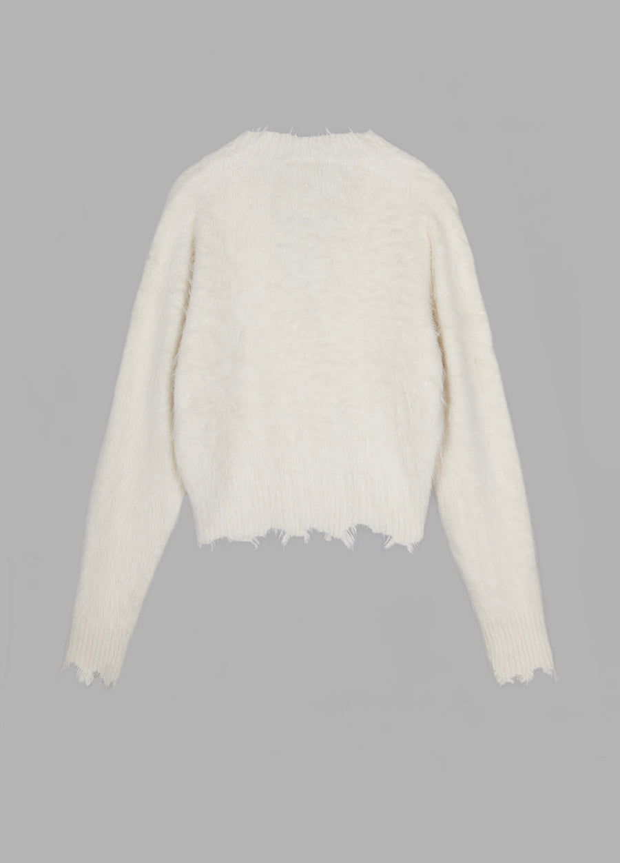 Sweater / JNBY Cropped V-neck Cardigan