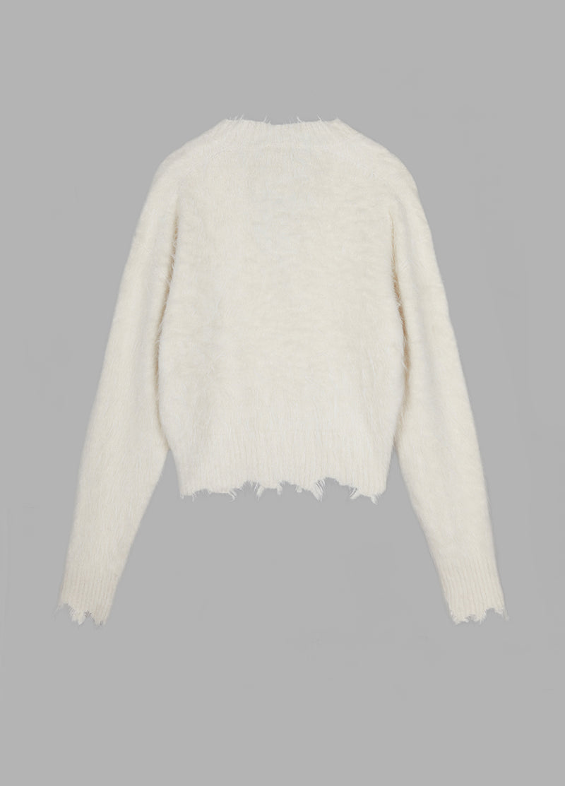 Sweater / JNBY Cropped V-neck Cardigan