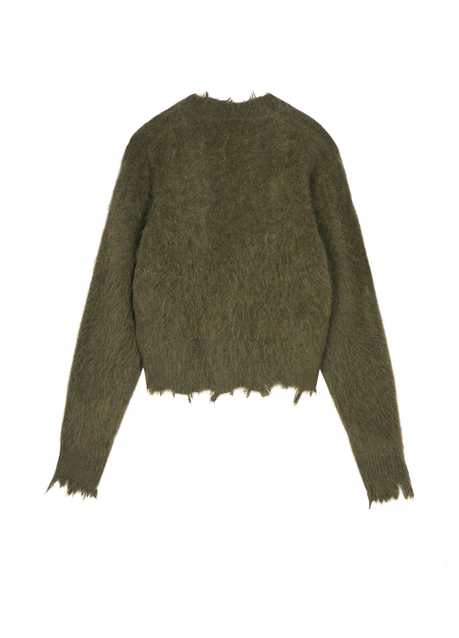 Sweater / JNBY Cropped V-neck Cardigan