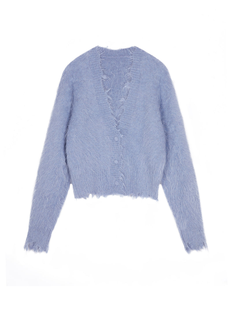 Sweater / JNBY Cropped V-neck Cardigan