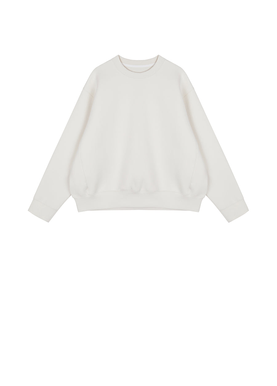 Sweatshirt / JNBY Relaxed Crew-neck Cotton Sweatshirt