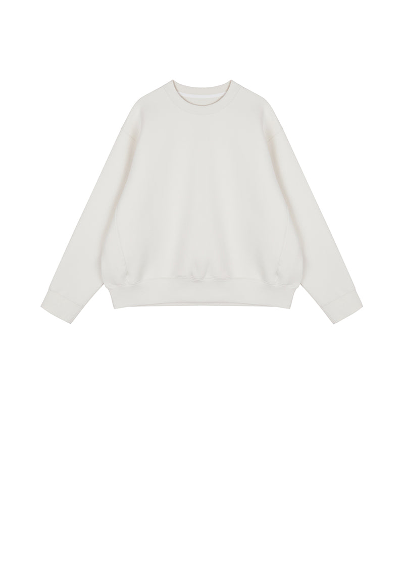 Sweatshirt / JNBY Relaxed Crew-neck Cotton Sweatshirt
