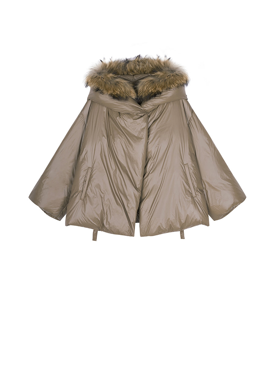 Coat / JNBY Nylon Hooded Down Coat