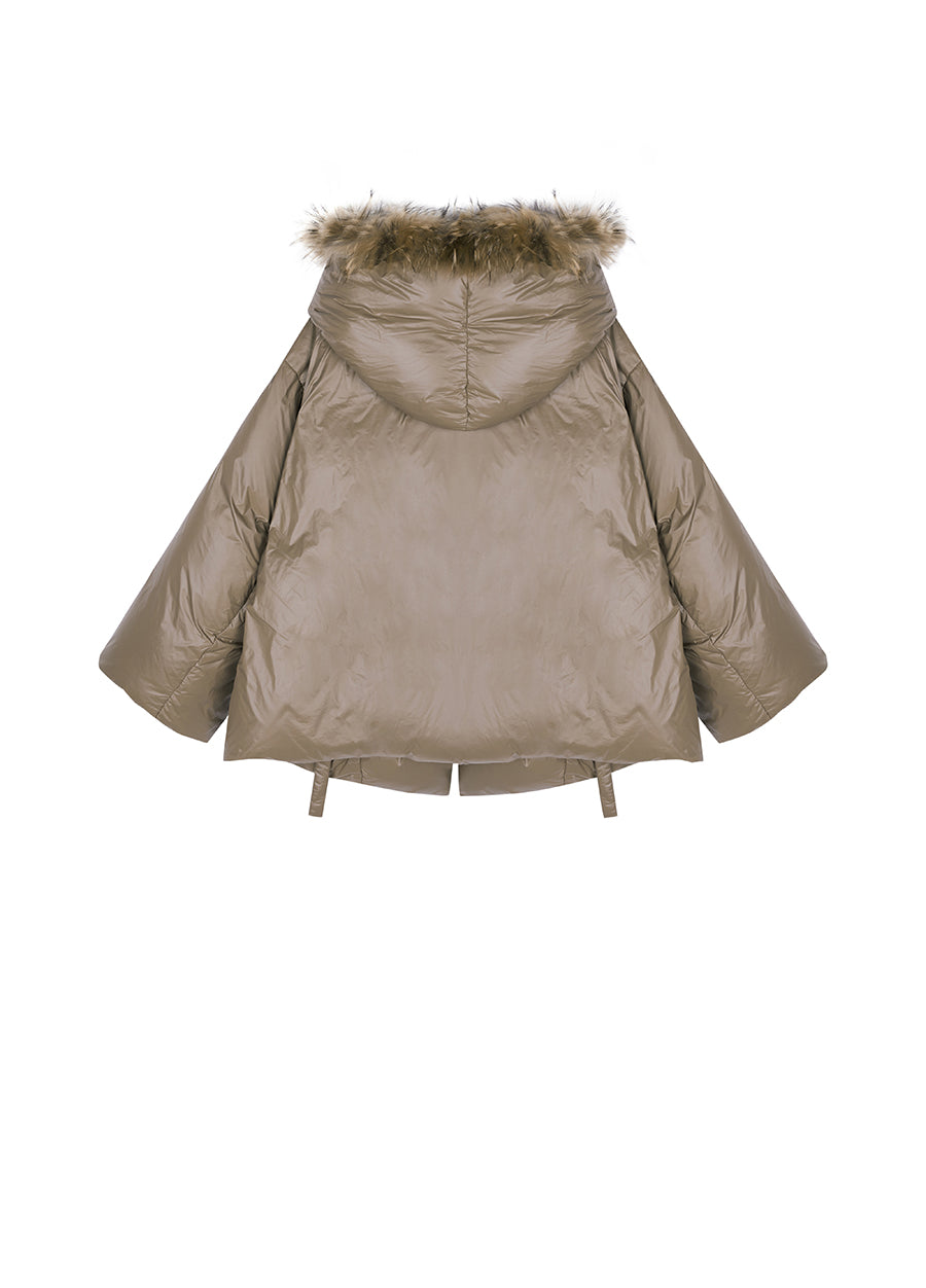 Coat / JNBY Nylon Hooded Down Coat