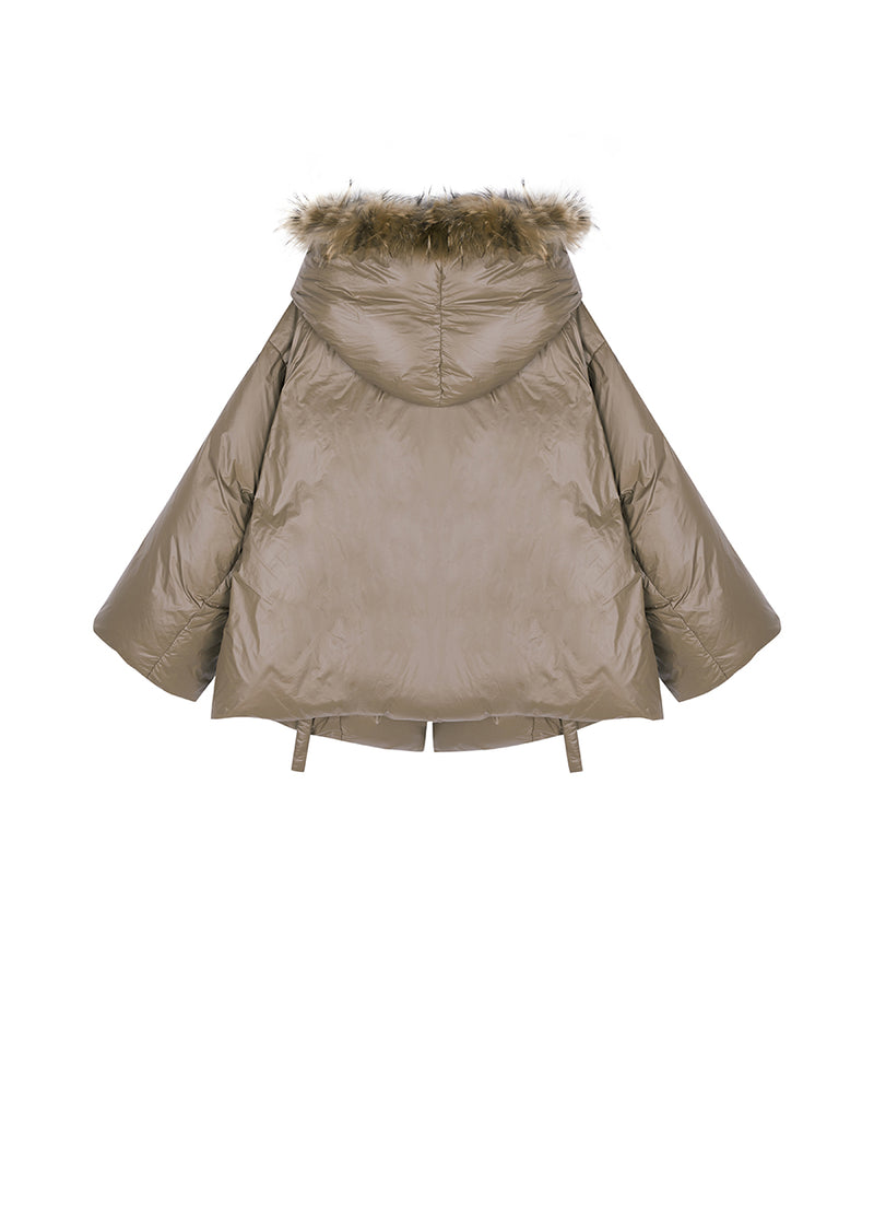 Coat / JNBY Nylon Hooded Down Coat