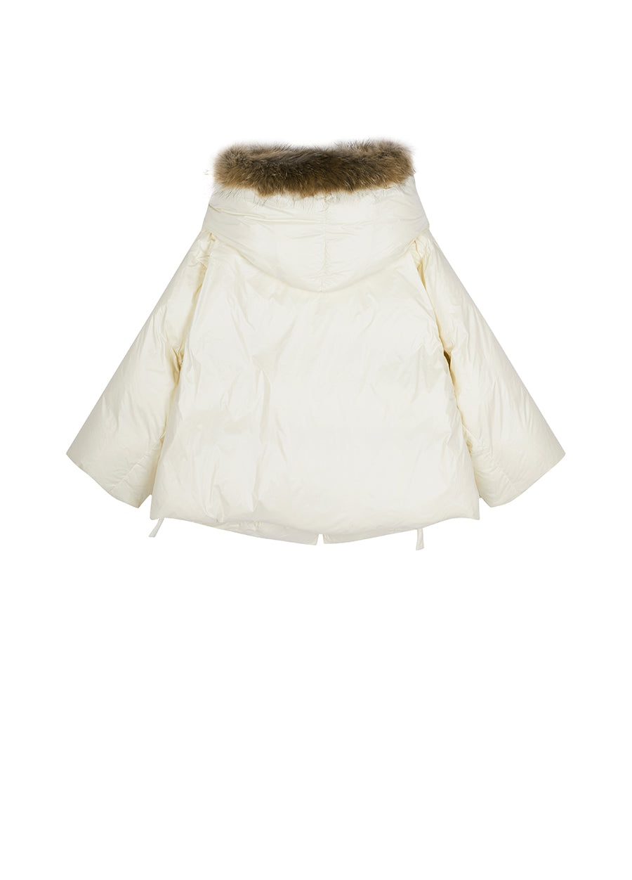 Coat / JNBY Nylon Hooded Down Coat