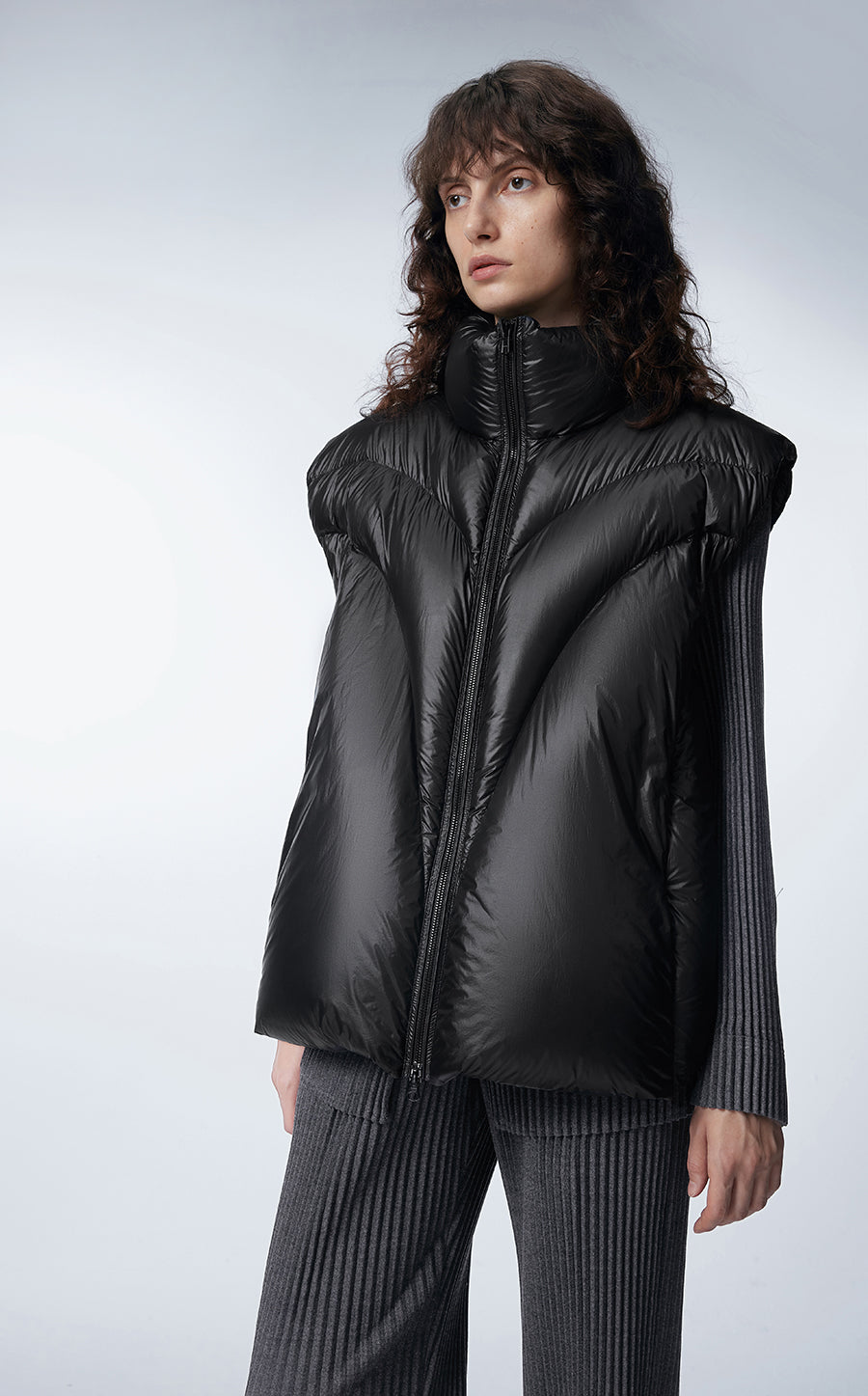 Vest / JNBY High-neck Down Vest Black