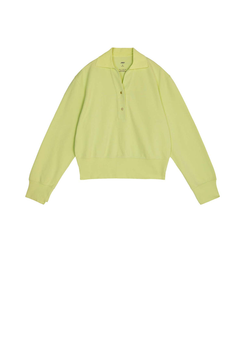 Sweater / JNBY Long Sleeve Pullover Sweater (100% Cotton) Yellow