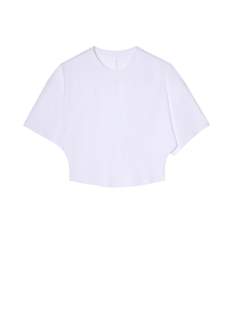 T-Shirt / JNBY Solid Crewneck Short Sleeve T-Shirt (100% Cotton)