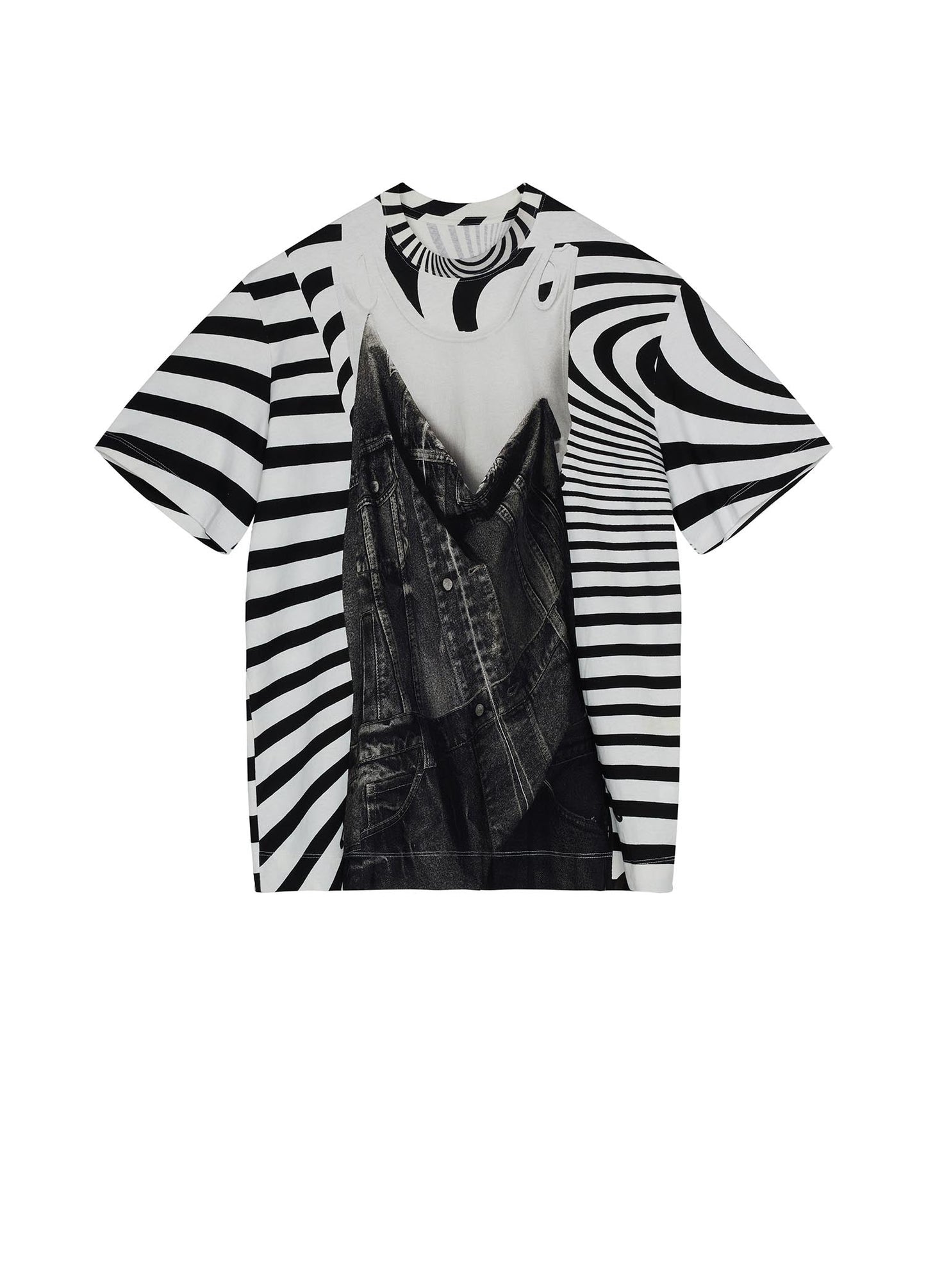 T-Shirt / JNBY Fabric-Print Short Sleeve T-Shirt (100% Cotton) White