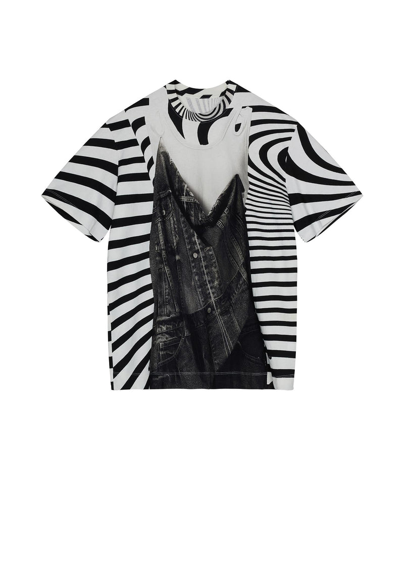 T-Shirt / JNBY Fabric-Print Short Sleeve T-Shirt (100% Cotton) White