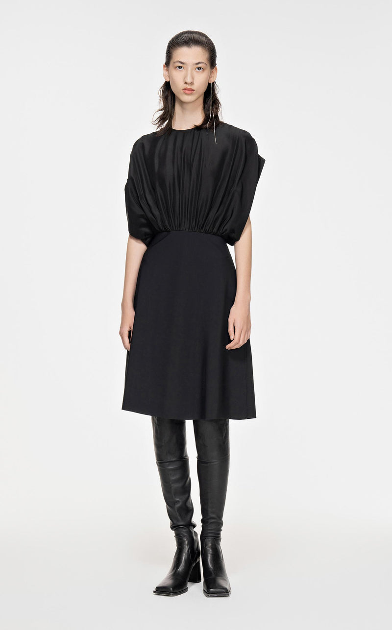 Dresses / JNBY Solid A-Line Sleeveless Dress Black