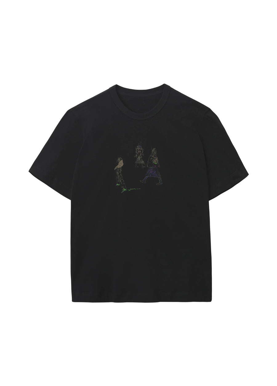 T-shirt / JNBY Funny Illustration Printed Round Neck T-shirt