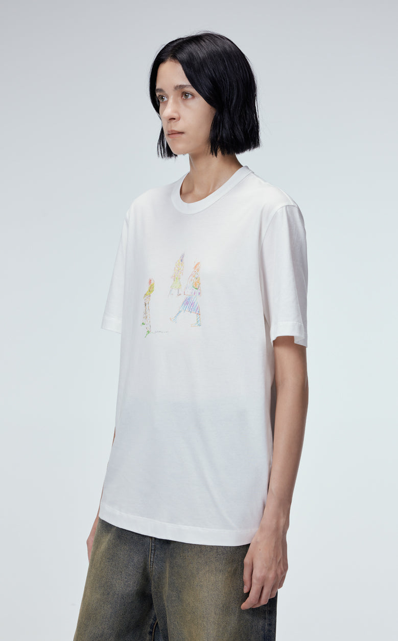 T-shirt / JNBY Funny Illustration Printed Round Neck T-shirt