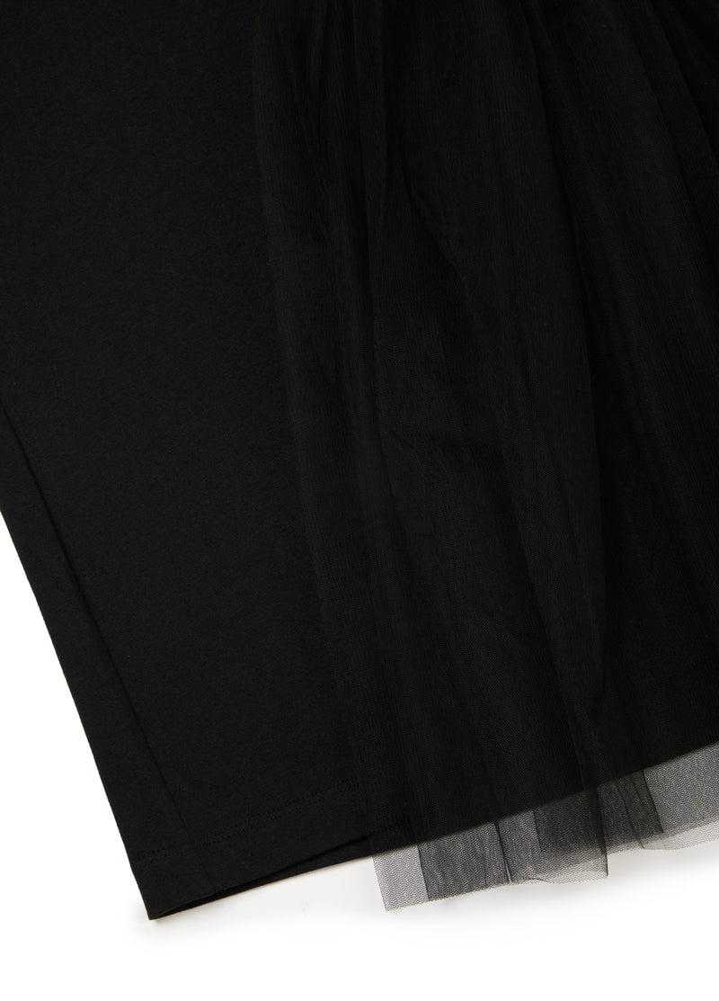 T-shirt / JNBY Relaxed Stitching Mesh Cotton Short-sleeve T-shirt