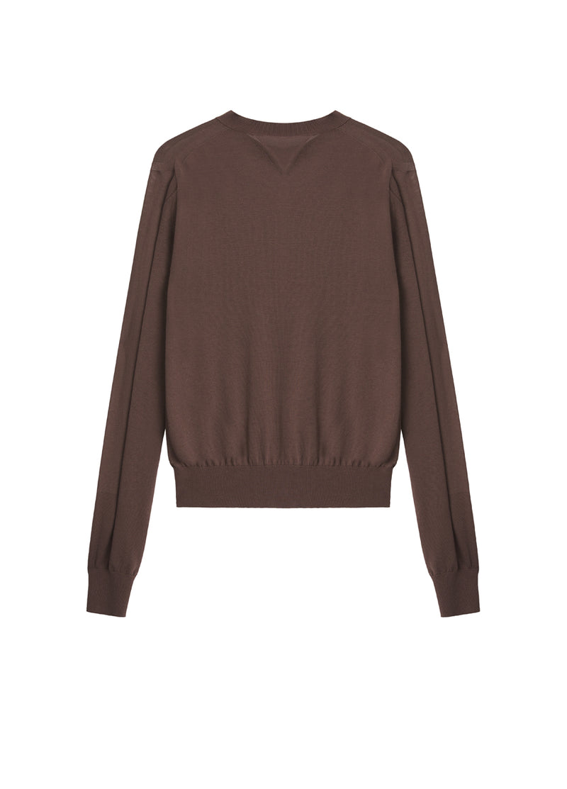Sweater / JNBY All-match Round Neck Long-sleeved Sweater(100% cotton)