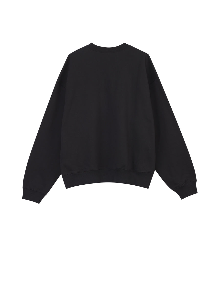 Sweatshirt / JNBY Windblown Rabbit Pattern Loose Fit Round Neck Long Sleeve Sweatshirt