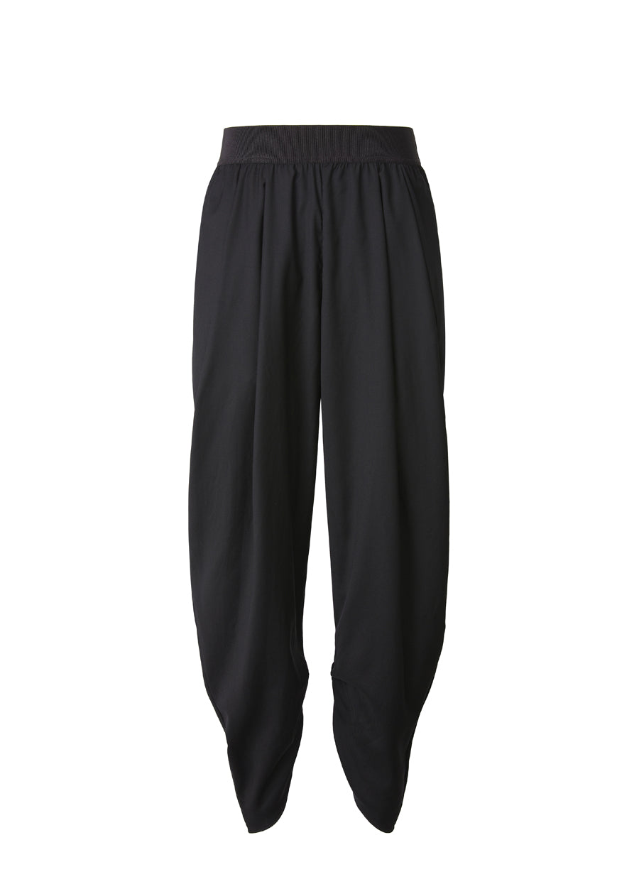 Pants / JNBY Arc-Shaped Tapered Casual Pants(100% wool) Black
