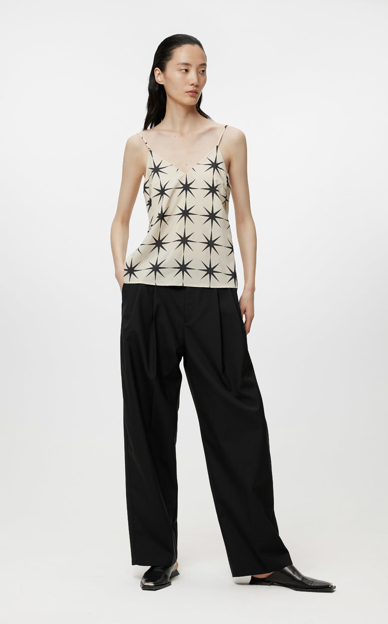 Pants / JNBY All-match Classic High-waist Straight-leg Loose Fit Pants Black