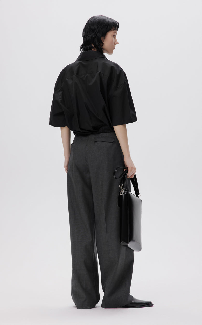 Pants / JNBY All-match Classic High-waist Straight-leg Loose Fit Pants
