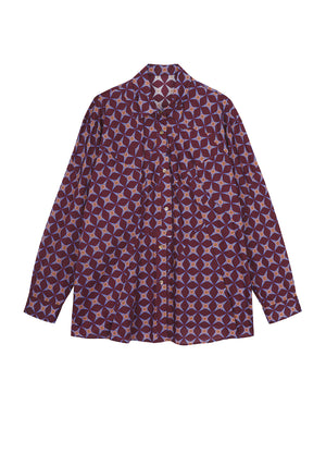 Shirt / JNBY Cotton Long-sleeved Shirt(100% cotton) Red