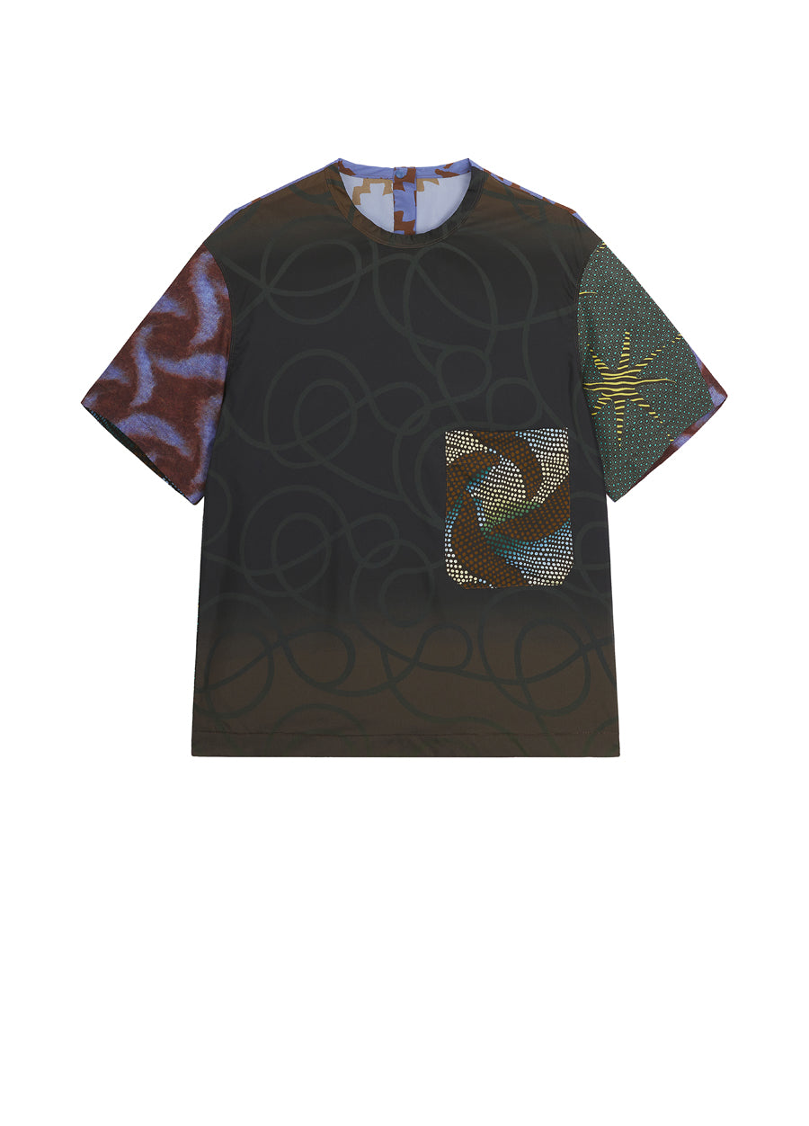 T-shirt / JNBY Silk Short-sleeved T-shirt Brown