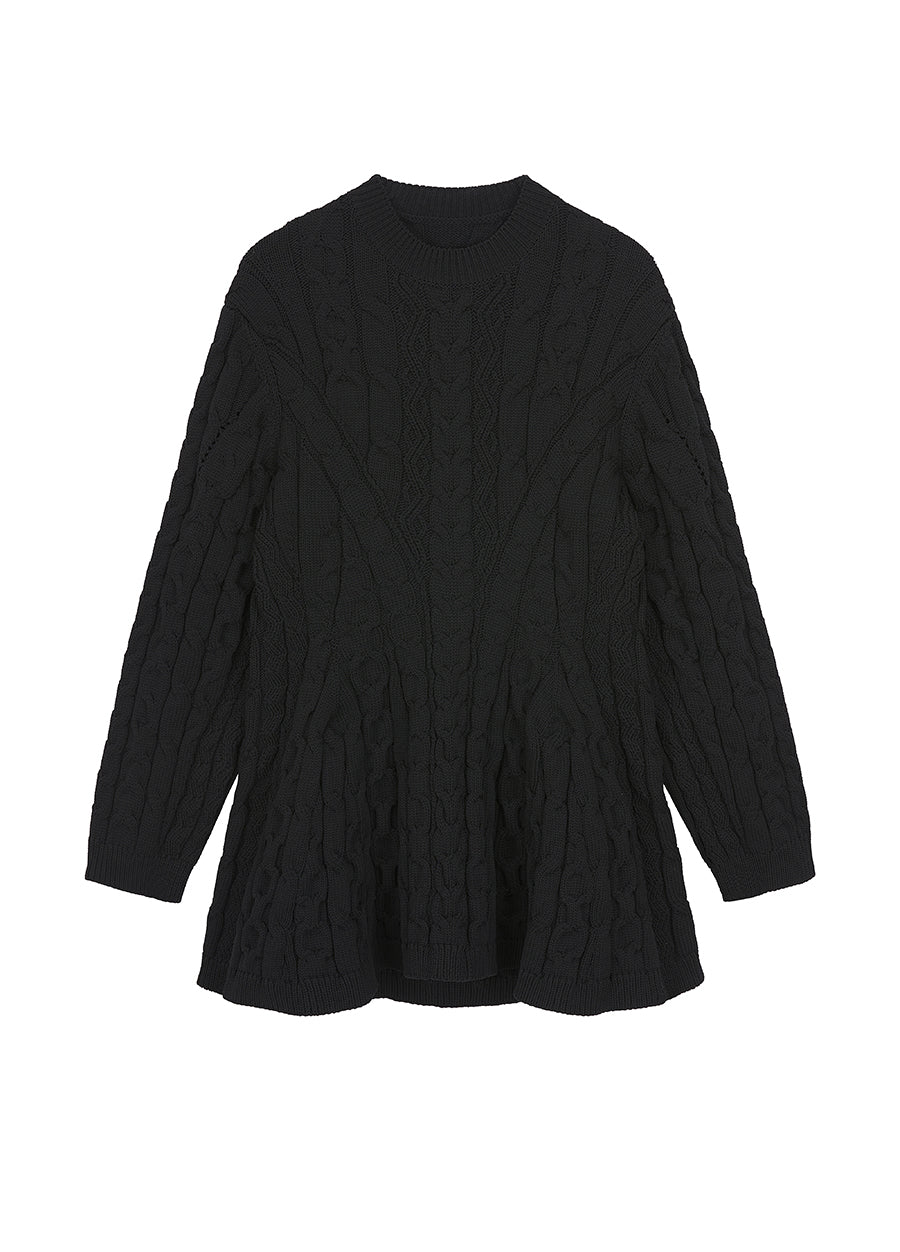 Sweater / JNBY Round Neck Sweater Black