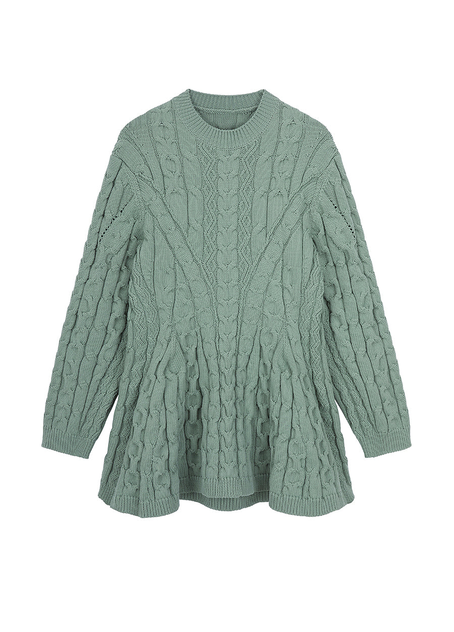 Sweater / JNBY Round Neck Sweater Green