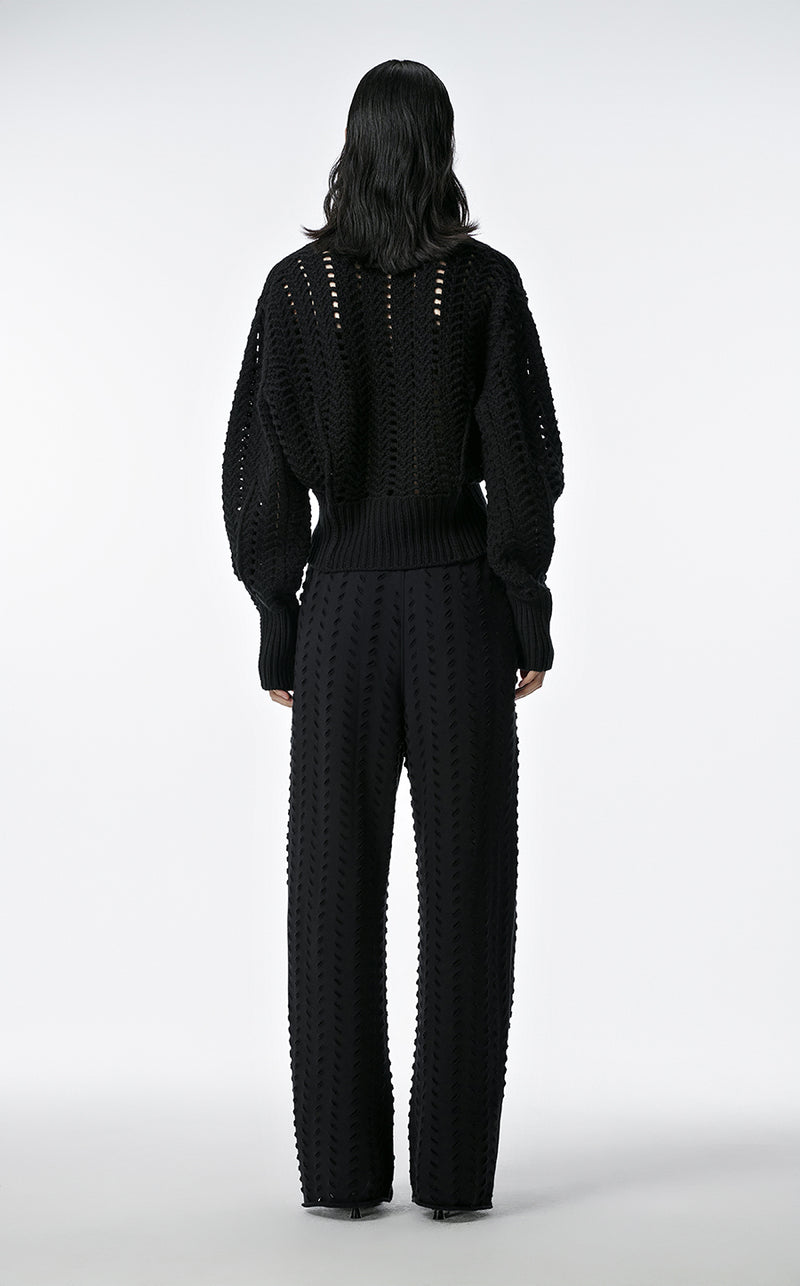 Sweater / JNBY V-Neck Wool Cropped Sweater