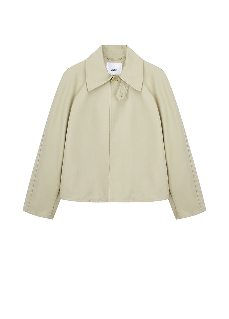 Coat / JNBY Solid Cotton Jacket Khaki