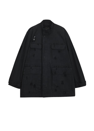 Coat / JNBY Cotton Trench Coat Black