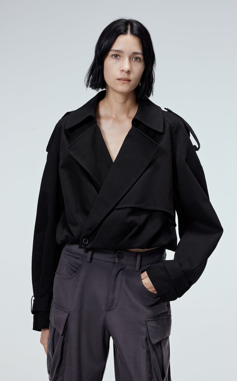 Jacket / JNBY Cotton Loose Fit Jacket Black