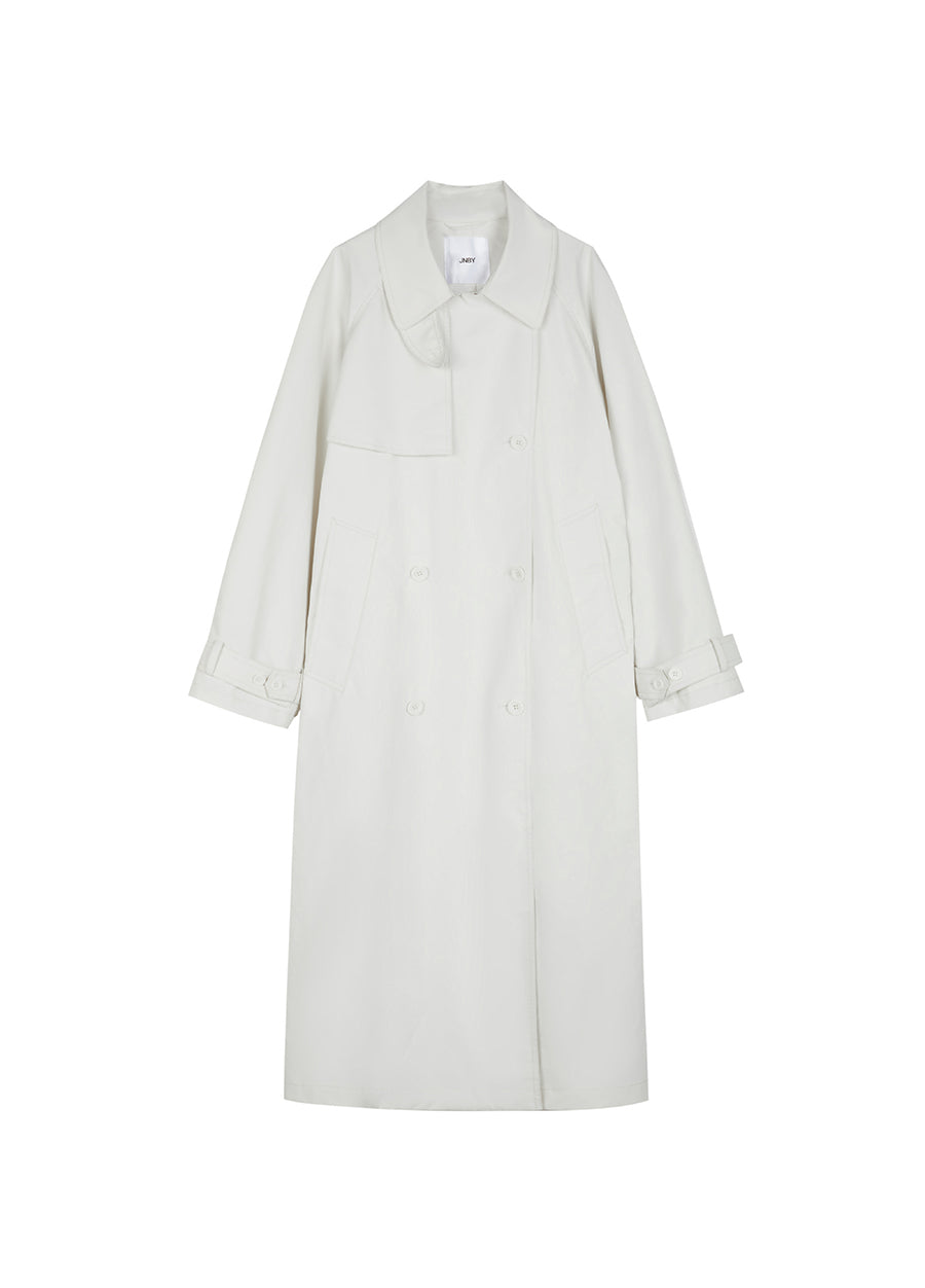 Coat / JNBY Solid Long Trench Coat