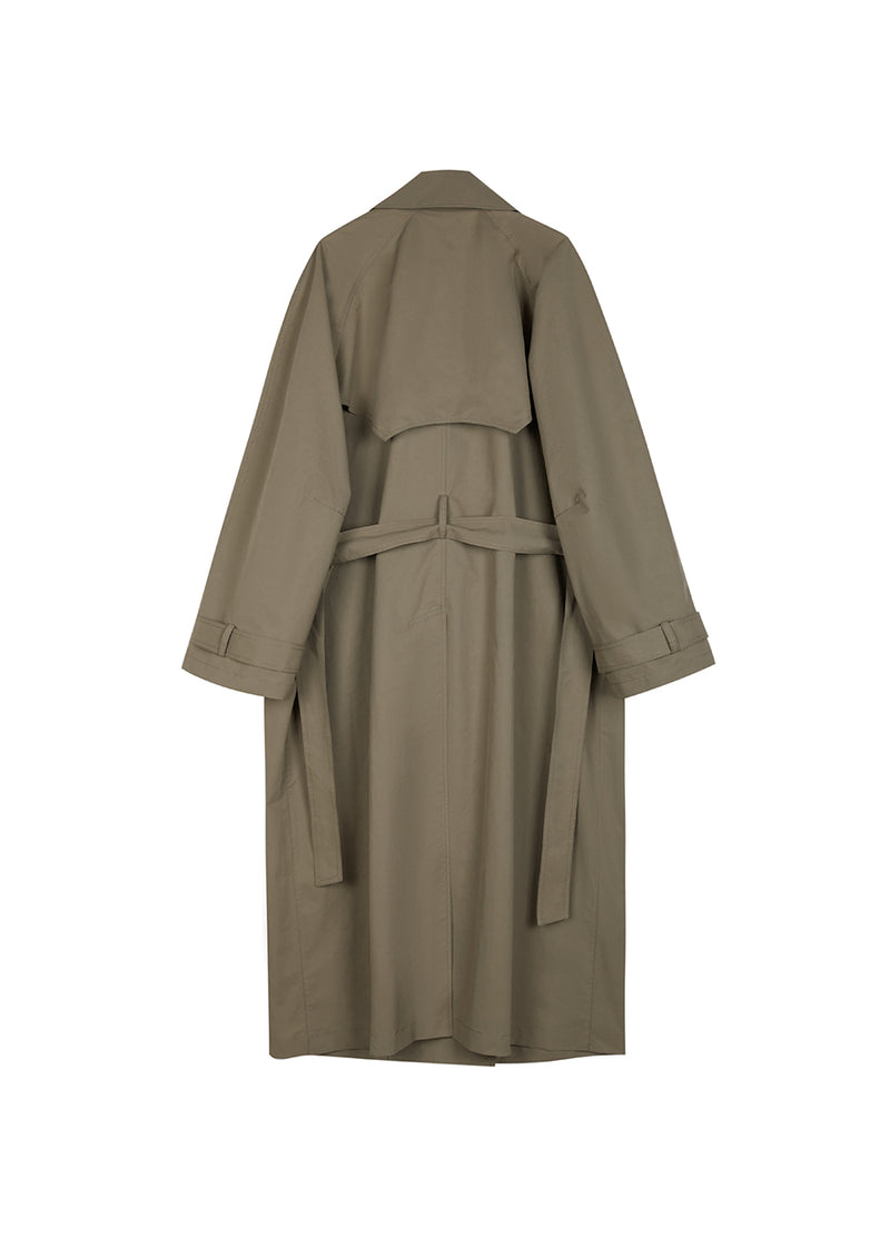 Coat / JNBY Solid Long Trench Coat