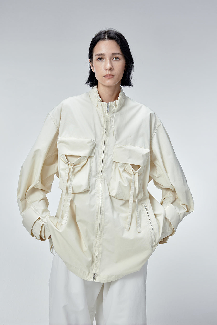 Coat / JNBY Cotton Trench Coat(100% cotton) White