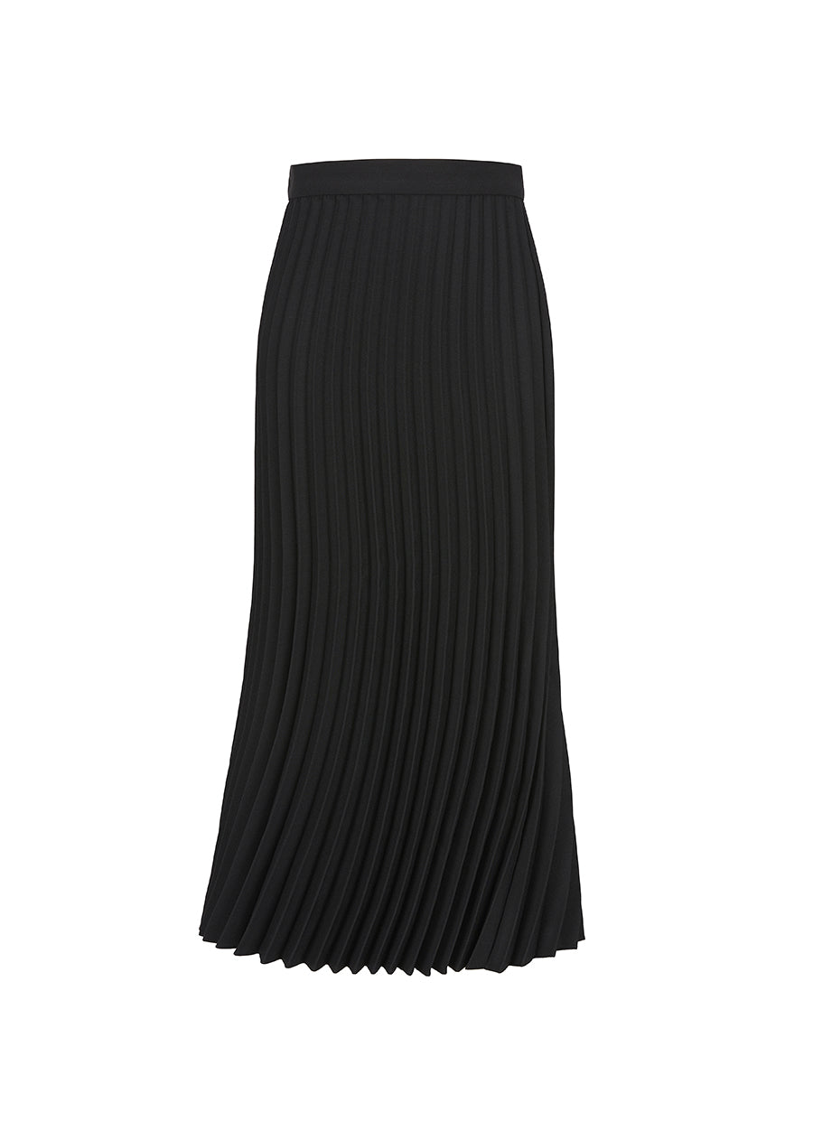 Skirt / JNBY Pleated Midi Skirt Black