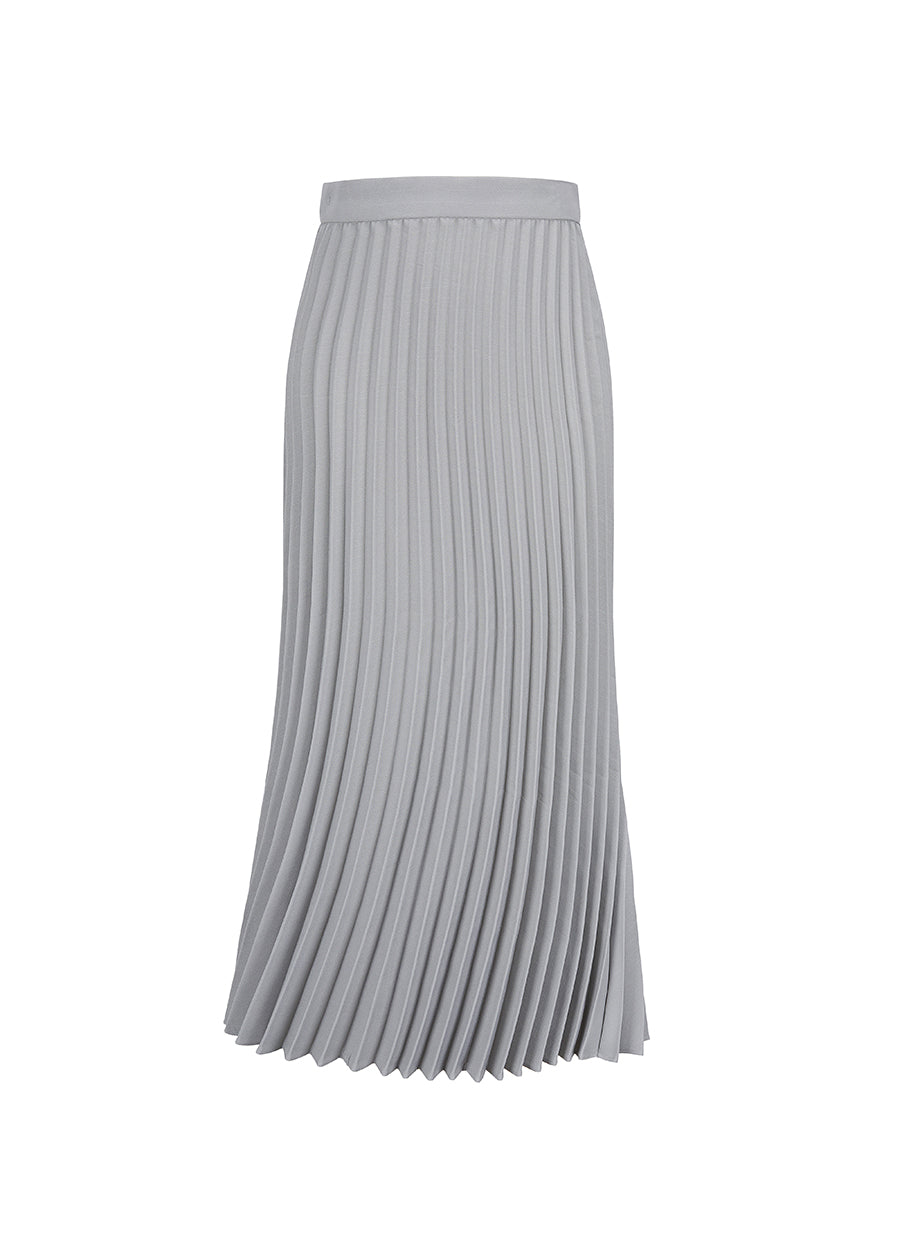 Skirt / JNBY Pleated Midi Skirt Gray