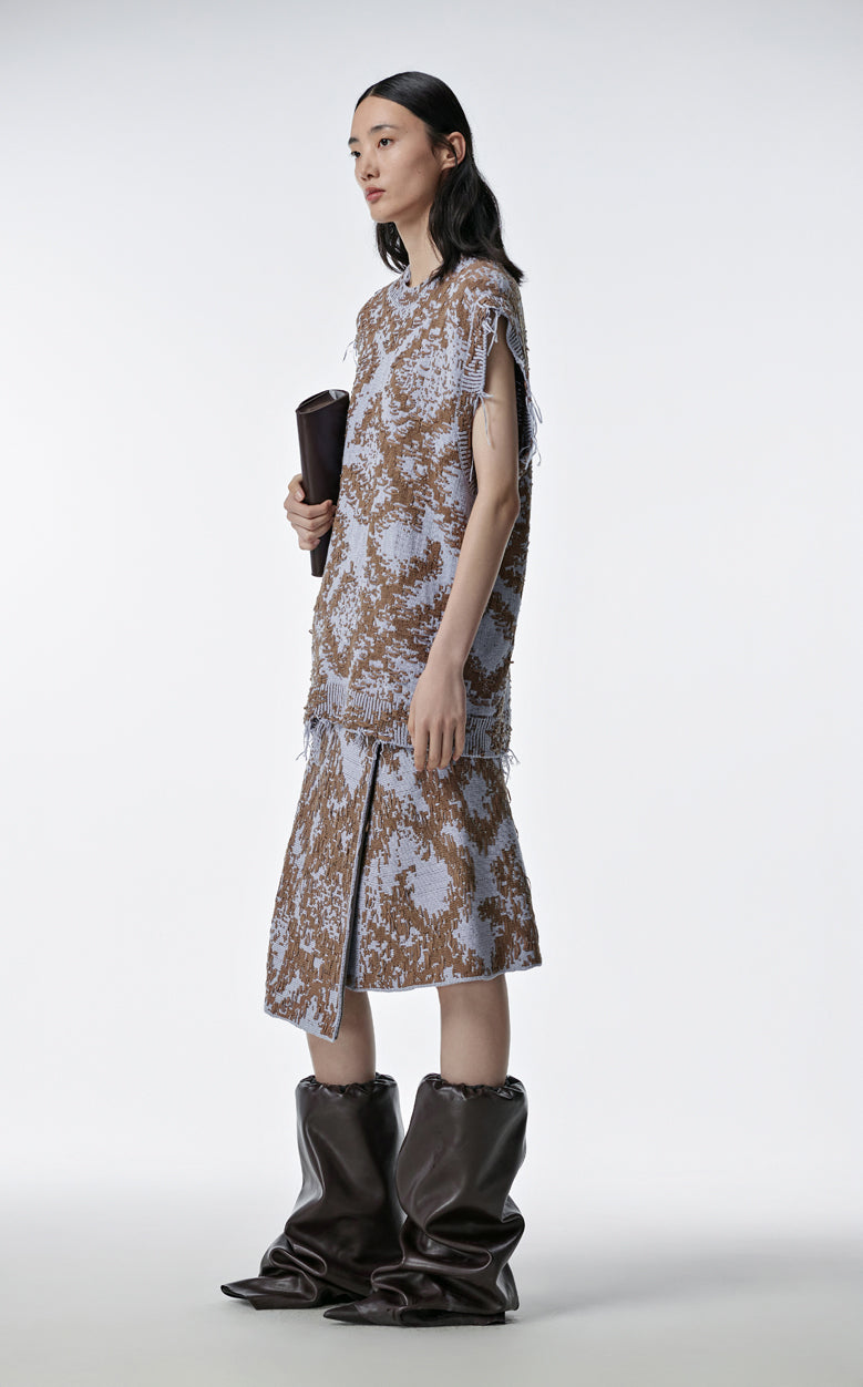 Skirt / JNBY Print Ramie Skirt