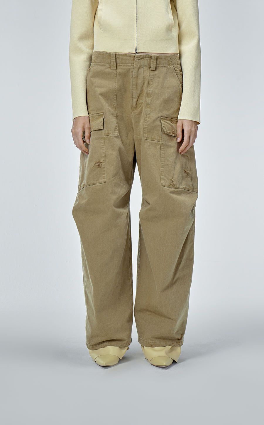 Pants / JNBY Cotton Cargo Pants Khaki