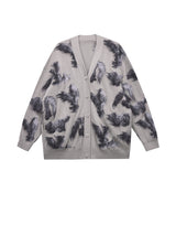 Sweater / JNBY Relaxed V-neck Rabbit Print Cardigan