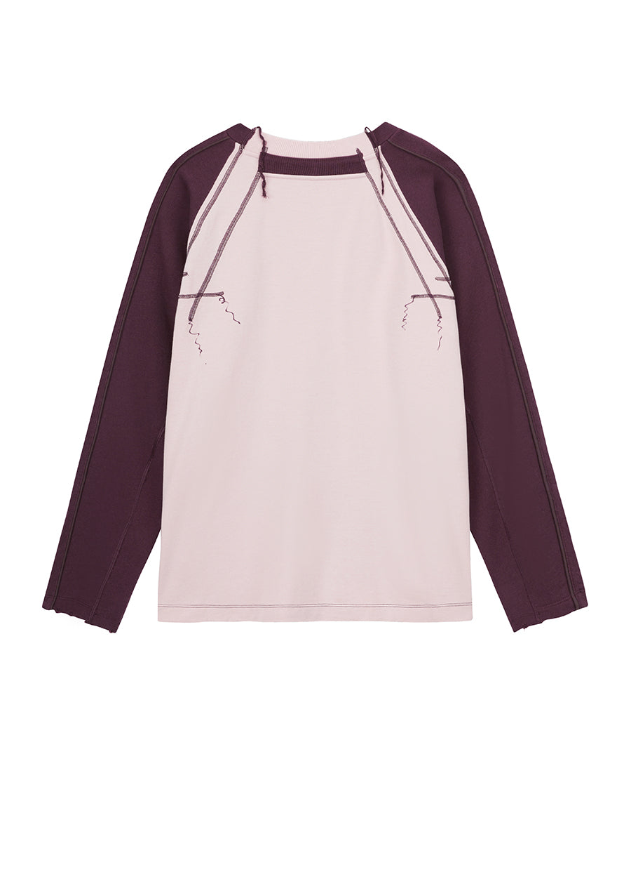 Sweatershirt / JNBY Raglan Sleeve Letter Print Cotton Sweatershirt