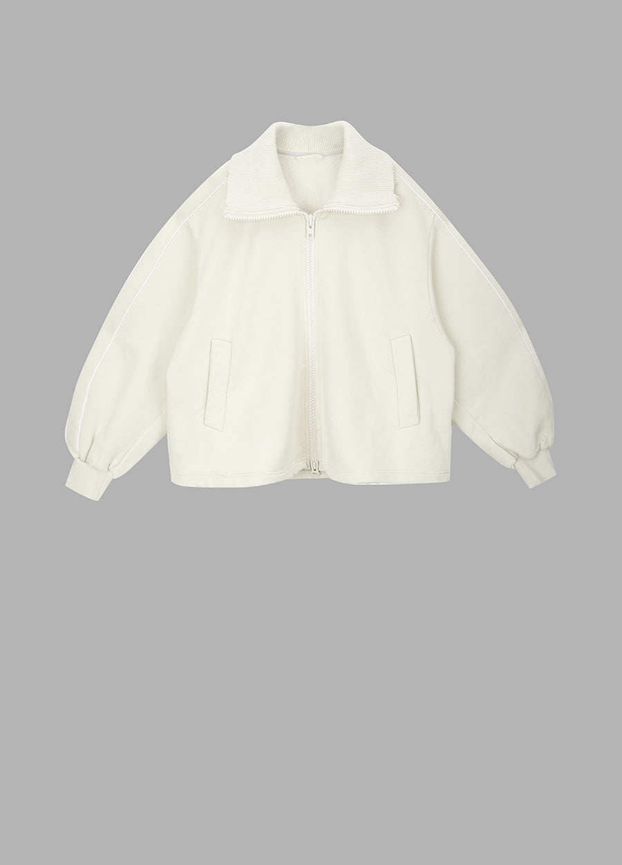 Sweatershirt / JNBY Cotton Zip Sweatershirt White