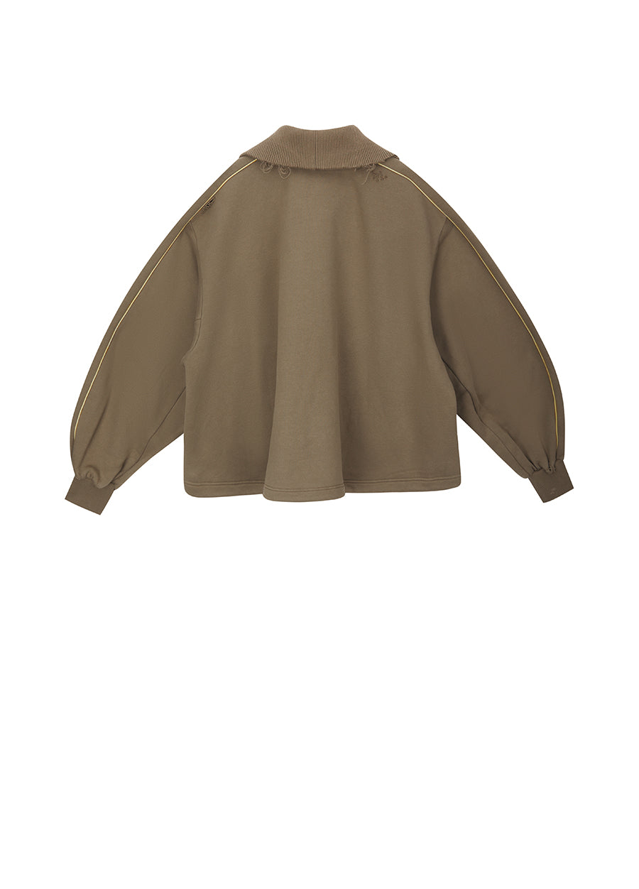 Sweatershirt / JNBY Cotton Zip Sweatershirt