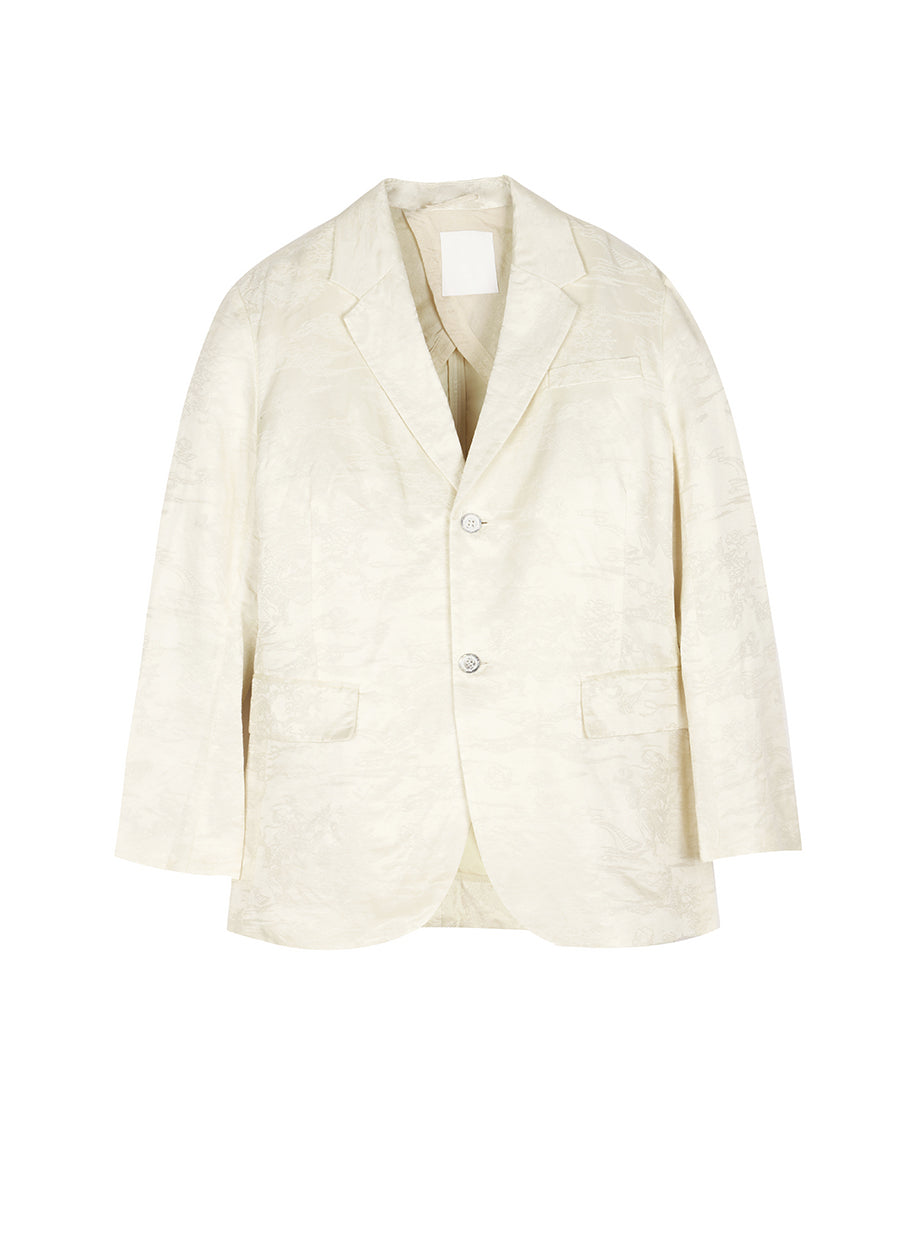 Blazer / JNBY Linen-blend Silk Blazer White